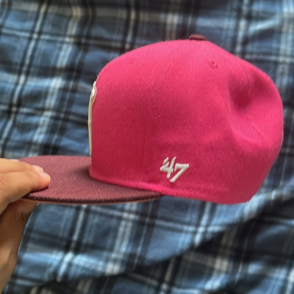 47 Los Angeles Angles Pink Adjustable Cap - Picture 5 of 17